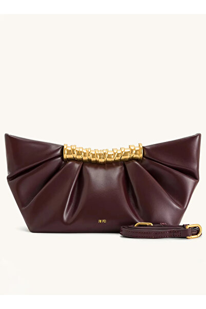 Noorksa حقيبة كتف PEI Leia مطوية، حقيبة كروس صغيرة بسلسلة معدنية، حقيبة أنيقة لحفلات السهرة