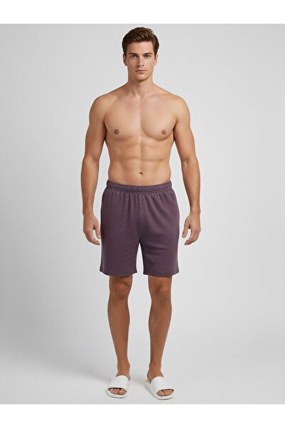 Clans & Hans By Styli Men Purple Lounge Shorts