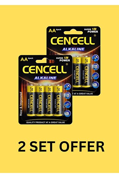 Cencell بطاريات AA 1.5V قلوية ذات جودة عالية 2 قطع عرض خاص