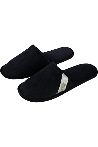 Saharaz Hotel Slippers,6 Pairs of Deluxe Closed Toe Black White Slippers(Color : Man Black, Size : One Size)