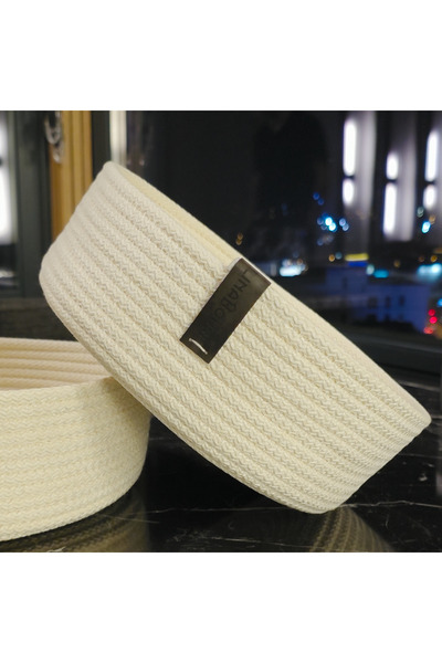 LinaHouse Ecru Double Organizer Basket – Cotton Cord, Handmade & Large Volume