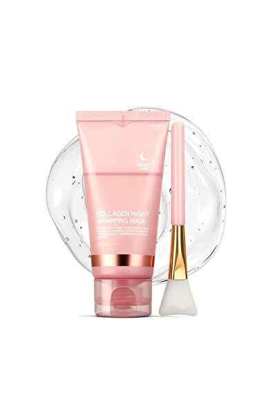 Saharaz Collagen Night Wrapping Mask,Hydrolyzed Collagen Glass Skin Peel Off Facial mask, *3 Pcs