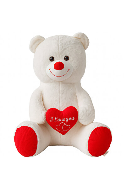 Intrio Peluş Standart Kalpli Ayıcık 80 cm | Büyük Boy Yumuşak