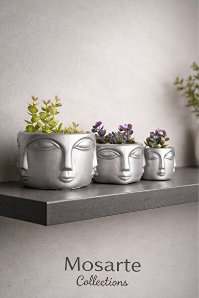 Mosarte Buda Series Minimalist Abstract Face Vase / Sculpture – Modern Decora...
