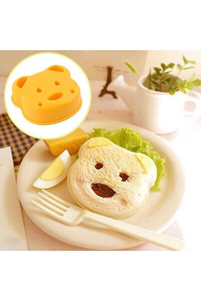 Saharaz قالب تقطيع الساندويتشات على شكل دب، آلة تشكيل ساندويتشات الخبز للأطفا...