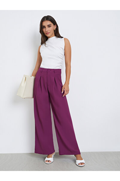 Styli Women Wide Leg Casual Pants