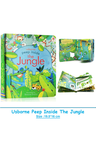 Choice كتاب "نظرة خاطفة داخل الغابة" من أوسبورن، كتاب تعليمي باللغة الإنجليزية للأطفال والرضع