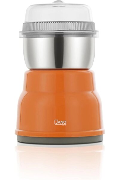 JANO مطحنة قهوة كهربائية جانو JN02701 قوة 160 واط سعة 60 جرام شفرات ستانلس ستيل برتقالي