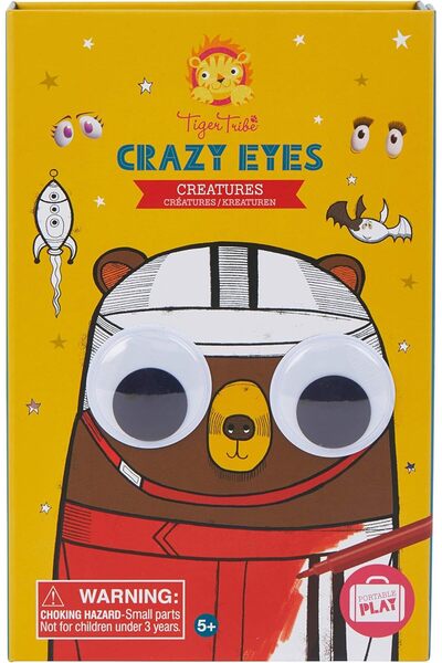 TIGER TRIBE Crazy Eyes - Creature Art Craft Colouring Set For Kids 5+ Years