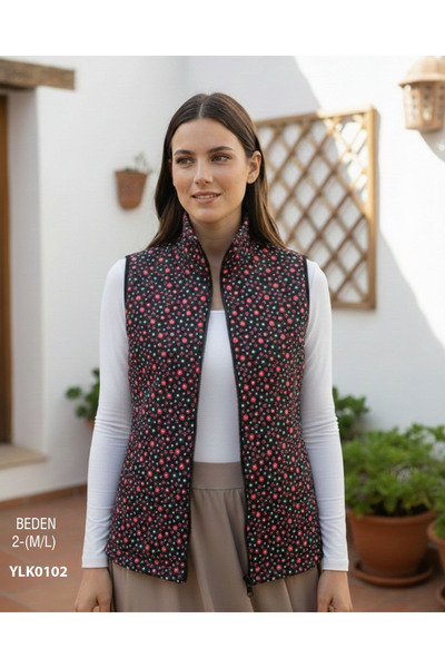 Viemor OTANTİK DİK YAKA PAZEN YELEK M/L-2