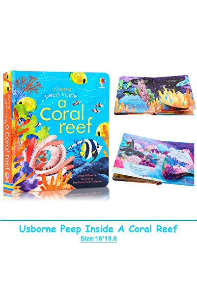 Choice كتاب "الشعاب المرجانية" من أوسبورن، كتاب مصور ثلاثي الأبعاد للأطفال، ذ...