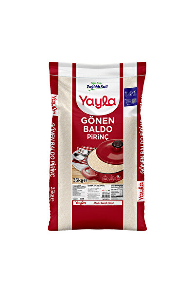 Yayla Gönen Baldo Pirinç 25 Kg Uzun Tane Tip A 1. Sınıf