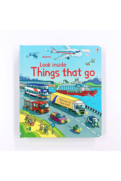 Choice Usborne Look Inside Things That Go - Children's Vehicles Educational Book with Lift-the-Flaps