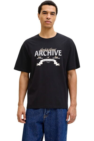 Jack & Jones JACK &JONES Dover Denim t-shirt - 12290417-Black