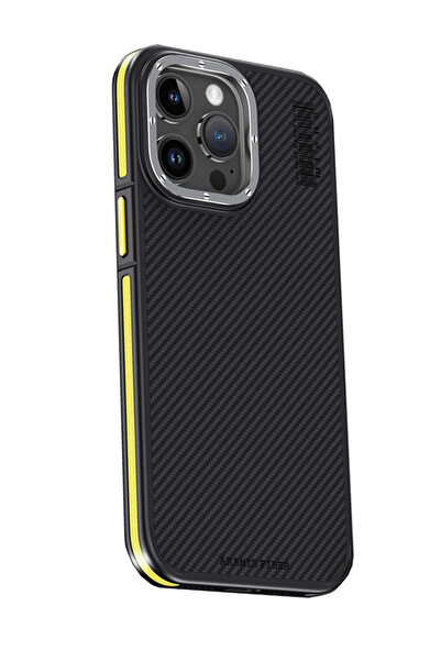 Joko غطاء OZLSTOR لهاتف iPhone 15 Pro من ألياف الكربون والأراميد 600D غطاء Ma...