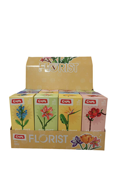 ctoy Oyuncak Çiçek Yapı Oyuncak Bloklar 8856 (Karışık Model 1 Adet)