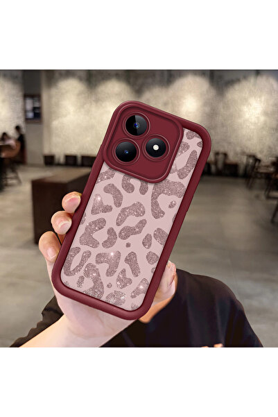 Hontinga غطاء حماية متوافق مع هاتف ريلمي نوت 50 مصنوع من السيليكون المضاد للس...