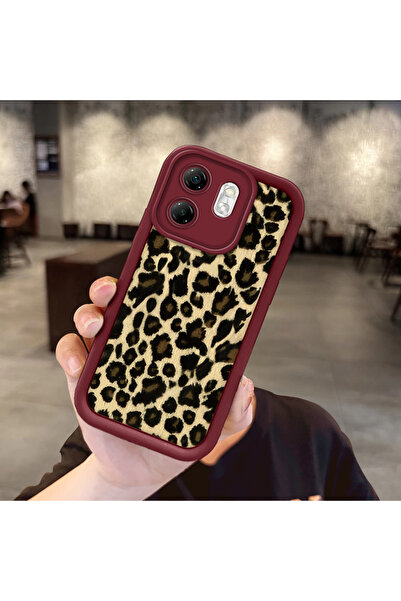 Hontinga حافظة ملونة بنمط النمر مضادة للسقوط مصنوعة من مادة السيليكون المتواف...