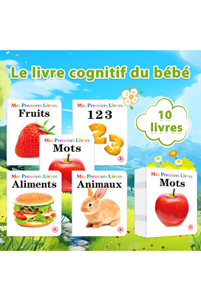 Choice A set of ten books Children's Cognitive Book Set - 10 sets of the Fren...
