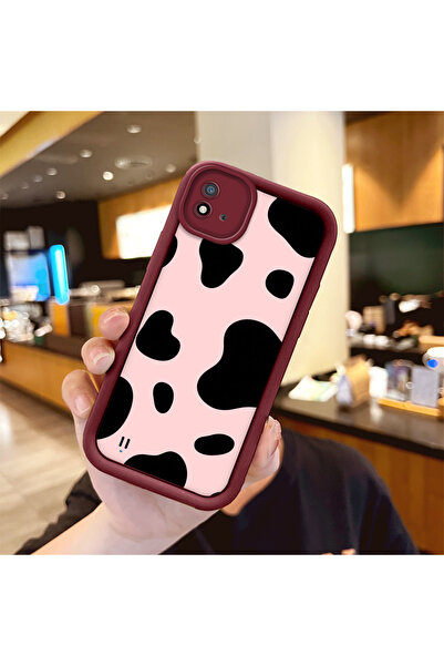 Hontinga حافظة ملونة ذات ملمس وردي متوافقة مع مادة السيليكون ومضادة للسقوط له...