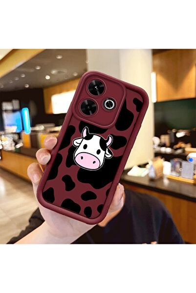 Hontinga جراب ملون من السيليكون متوافق مع هاتف Xiaomi Redmi 13 4G، مصنوع من م...