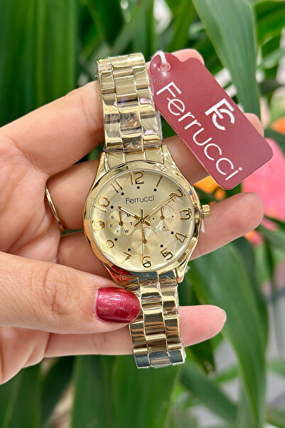 Ferrucci Çelik Kordon Su Geçirmez Garantili Kadın Kol Saati