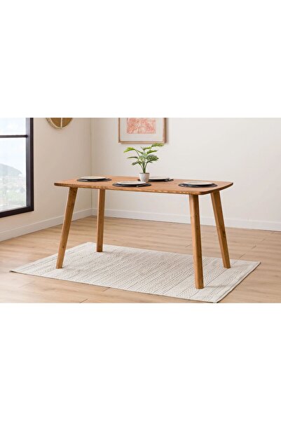 Vivense BONY DİKDÖRTGEN MASA, 4 KİŞİLİK, DOĞAL MASİF