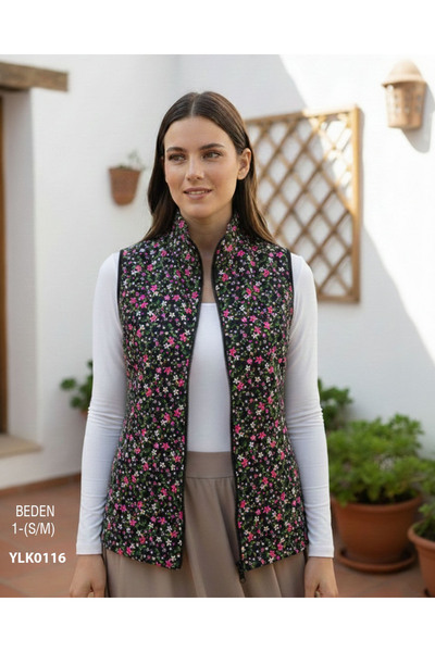 Viemor OTANTİK DİK YAKA PAZEN YELEK S/M-1