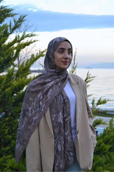 meenscarf Aura Desenli Bambu Şal