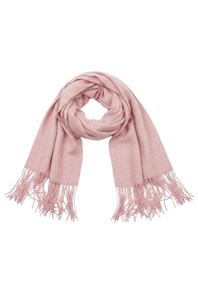 Antonio Women's scarf, Antonio, fringed pattern, powder pink color