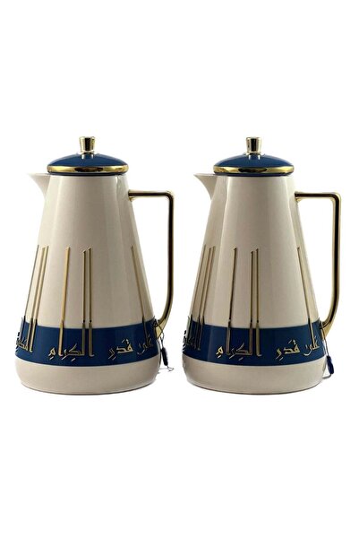 AVCI HOME MAKER ترمس شاي وقهوة من قطعتين من هوم ميكر - سعة لتر واحد لكل منهما...