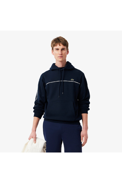 Lacoste Erkek Classic Fit Kapüşonlu Lacivert Sweatshirt