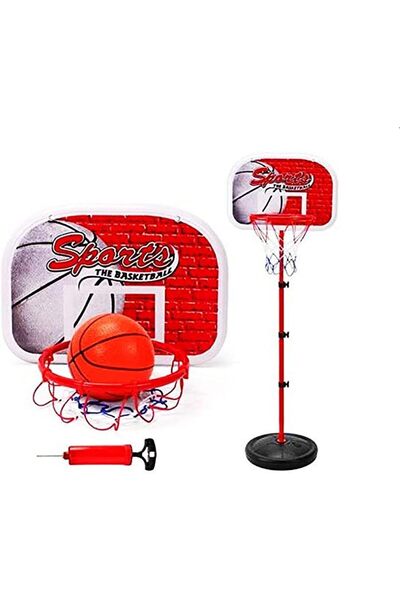 Blooming 150CM Adjustable Basketball Stand Basketball Hoop Toy Set for Kids Indoor or Outdoor