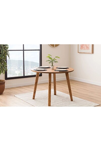 Vivense BONY YUVARLAK MASA, 4 KİŞİLİK, DOĞAL MASİF