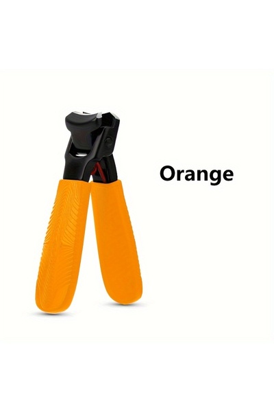 choice2 مقص أظافر برتقالي اللون، ذو حافة حادة، لقص أظافر اليدين والقدمين، مصن...