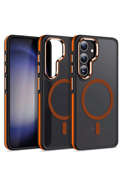 Joko غطاء OZLSTOR لهاتف سامسونج جالاكسي S24 وينر ماج سيف (101050) - برتقالي