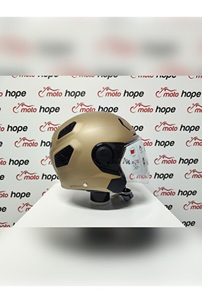 Nolan N30-4 T CLASSICO NOBILE 317 NOBILE CAMLI YARIM KASK MAT AÇIK KAHVERENGİ M