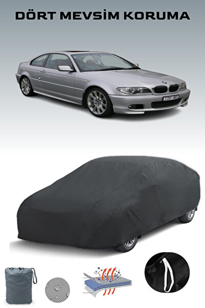 Breen غطاء سيارة أسود لسيارة بي إم دبليو الفئة الثالثة كوبيه (E46) موديلات 2003 - 2006، غطاء سيارة، خيمة سيارة