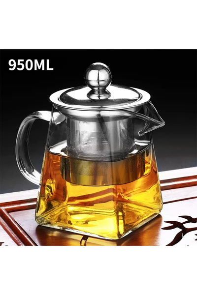 Choice3 950ml Glass Teapot with Infuser Tea Set Kettle Maker Infusers Jug Tea...