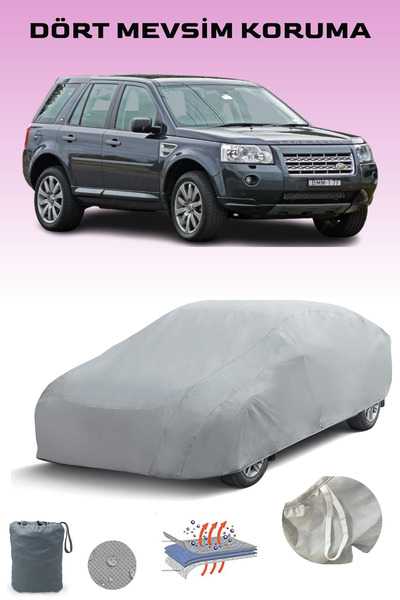 Breen غطاء سيارة لاند روفر فريلاندر 2 باللون الرمادي، غطاء سيارة، خيمة سيارة