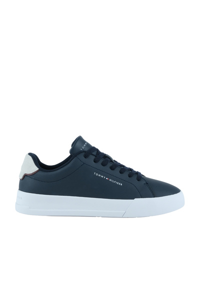 Tommy Hilfiger TH COURT LTH DETAIL ESS Erkek lacivert Sneaker FM0FM05367DW5