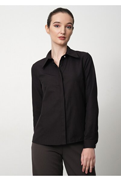 PERA MODA Women's Slim Fit Cotton Office Shirt