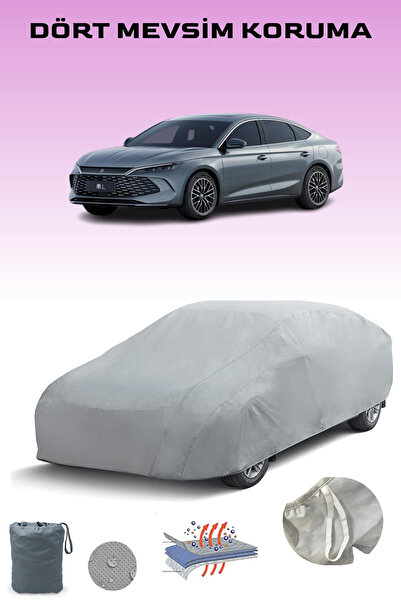 Breen Grey Byd Qin L 3 Car Tarpaulin, Auto Cover, Car Tent