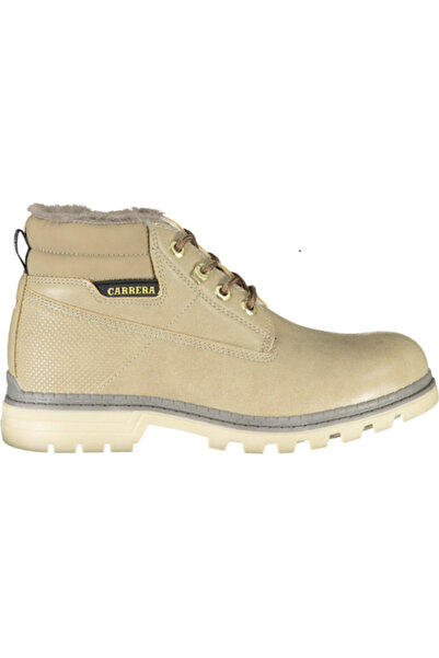 Carrera Beige women's boots, model CAW73202N, with laces and logo, modern urban style, 35