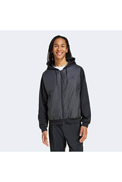 adidas Jachetă neagră pentru bărbați Essentials ClimaWarm (KA5247)