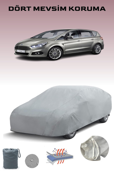 Breen غطاء سيارة فورد إس-ماكس 2015 - 2019 باللون الرمادي، غطاء سيارة، خيمة سيارة