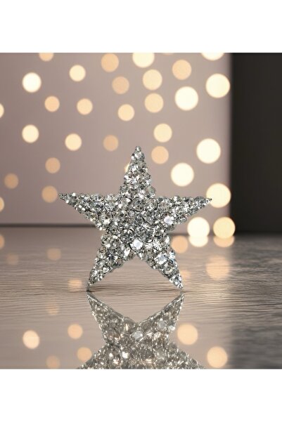 a rose jewelry Trendy Tasarım Taşlı Yıldız Broş