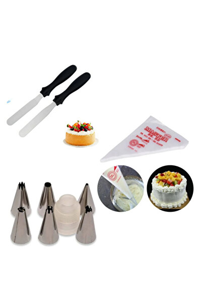 adin tasarım مجموعة ملاعق المعجنات المعدنية مكونة من قطعتين، مجموعة أدوات الخ...