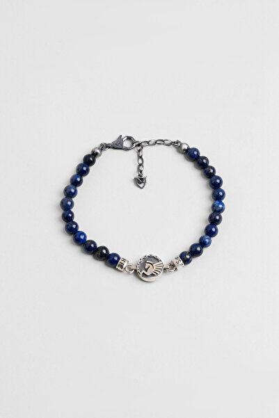 So CHIC... Pegasus Figürlü Lapis Taşlı 22 Cm Gümüş Erkek Bileklik