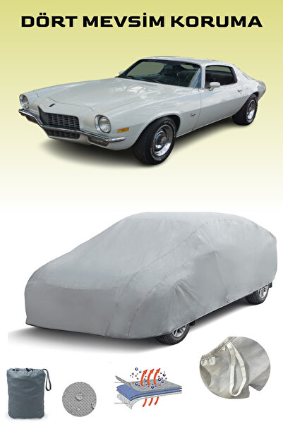 Breen Gray Chevrolet Camaro 2 Car Tarpaulin, Auto Cover, Car Tent